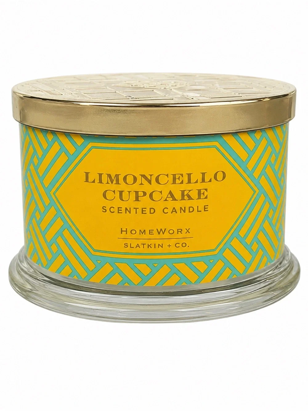 HomeWorx Slatkin Limoncello Cupcake 4-Wick Candle 18 oz New Retired Scent